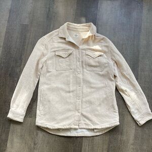 Marine Layer Cream Button-Up Shirt Jacket